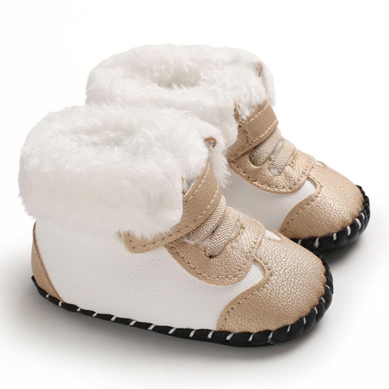Winter Baby Jungen Mädchen warme Anti-Rutsch-Stiefel lässige Kleinkind-Turnschuhe mit weicher Sohle M von Joom DACH