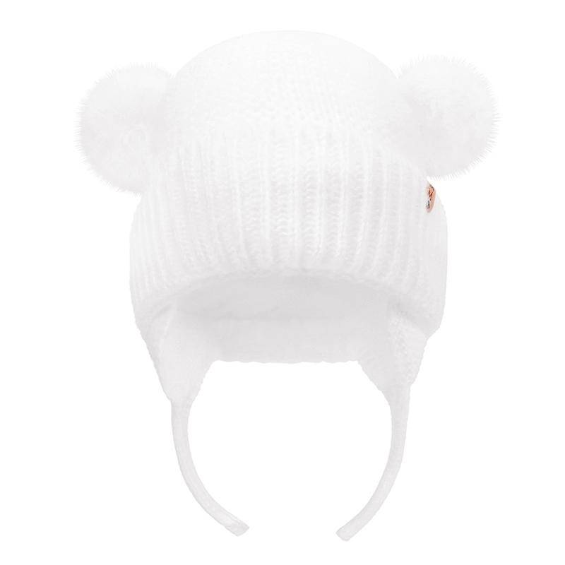 Winter Baby Mütze Winddichte Kleinkindhaube Niedliche Bommel Strickmützen Neugeborenen Beanies Mütze Outdoor Warm Säuglingszubehör 0-2 Jahre 12-48 Months von Joom DACH