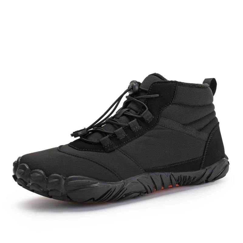 Winter Barfußschuhe Herren Wasserdichte Sneaker Knöchel Schneeschuhe Plüsch Wanderstiefel Warme Sportschuhe Große Größe 47 Schwarz 39 schwarz von Joom DACH