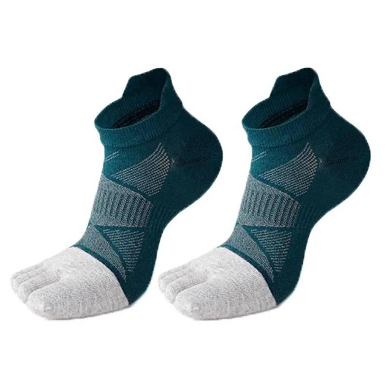 Winter Baumwolle Kurze Fünf Zehen Socken Fünf Finger Fußball Socken Atmungsaktive Sport Männer Fußball Anti-slip Lauf Knöchel Socken grün von Joom DACH