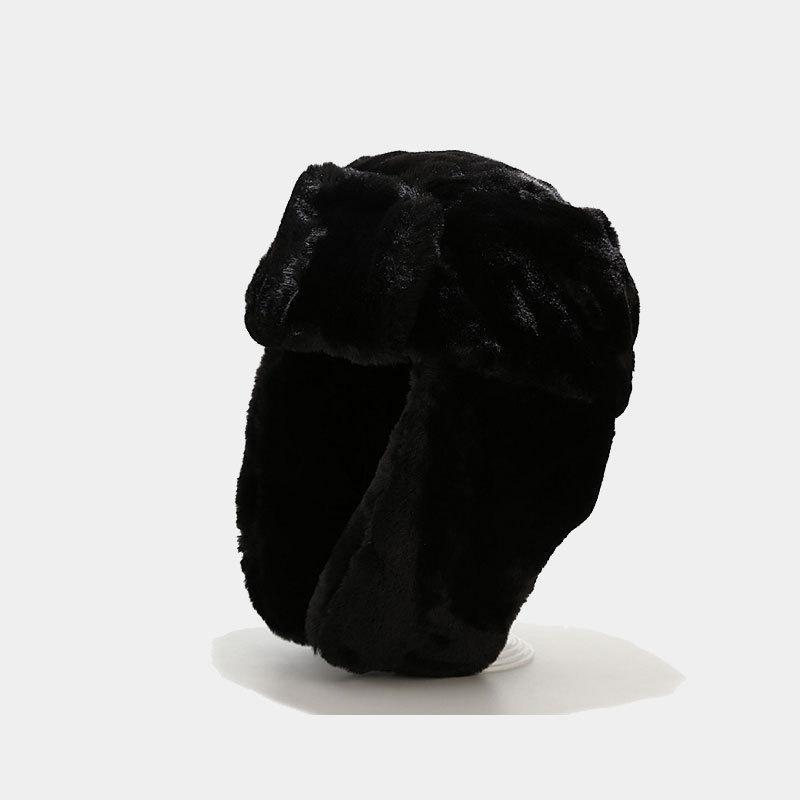 Winter-Bombermütze aus Kunstpelz – gemütliche und warme Mütze für kaltes Wetter für Herren one-size schwarz von Joom DACH