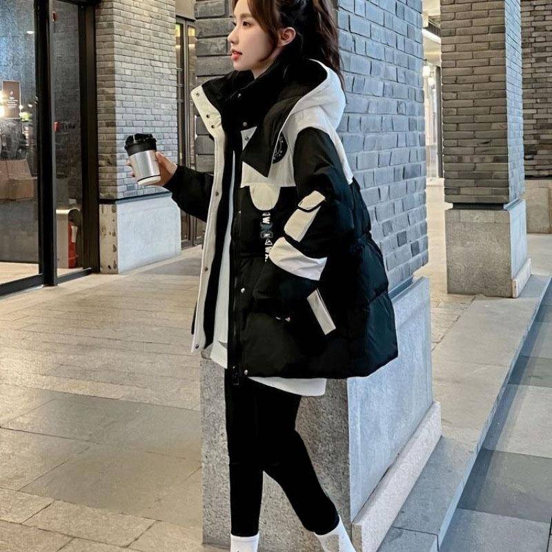 Winter Damen Daunenmantel aus Baumwolle All Match Parkas Jacke Damen Kapuze Splicing Together Puffer Outwear M schwarz Winter Damen Daunenmantel aus Baumwolle All Match Parkas Jacke Damen Kapuze Splicing Together Puffer Outwear M schwarz von Joom DACH