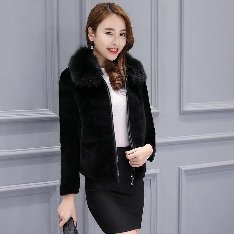 Winter Damen Kurzer Pelzmantel Aus Nerzimitat Samt Verdickter Warmer Kleiner Wollmantel Mutterkleidung M von Joom DACH