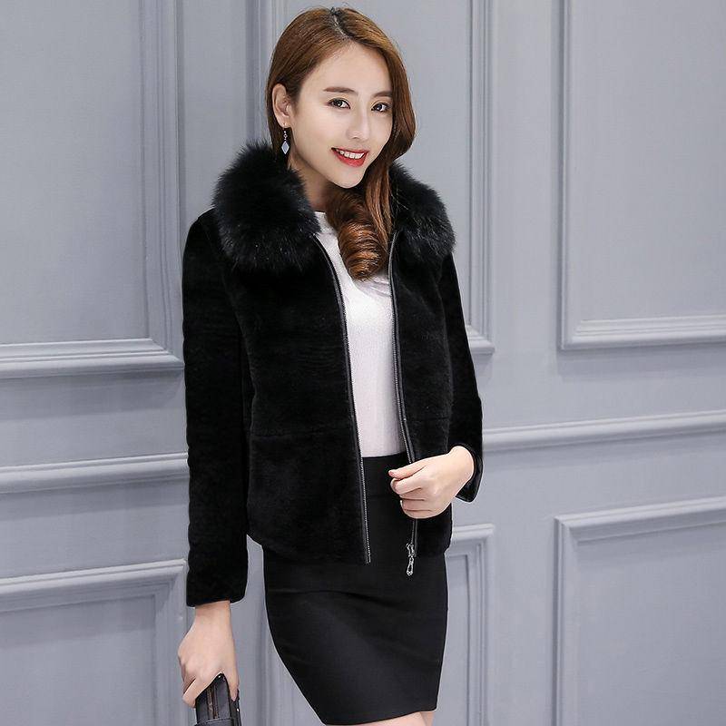 Winter Damen Kurzer Pelzmantel Aus Nerzimitat Samt Verdickter Warmer Kleiner Wollmantel Mutterkleidung M von Joom DACH