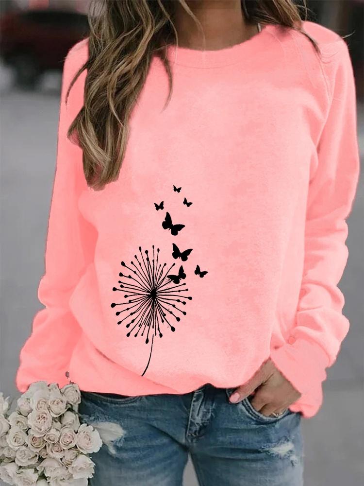 Winter Damen Löwenzahn bedrucktes Rundhals T-Shirt Plus Size Casual Langarm Tops Bequemes Sweatshirt 3XL rosa Winter Damen Löwenzahn bedrucktes Rundhals T-Shirt Plus Size Casual Langarm Tops Bequemes Sweatshirt 3XL rosa von Joom DACH