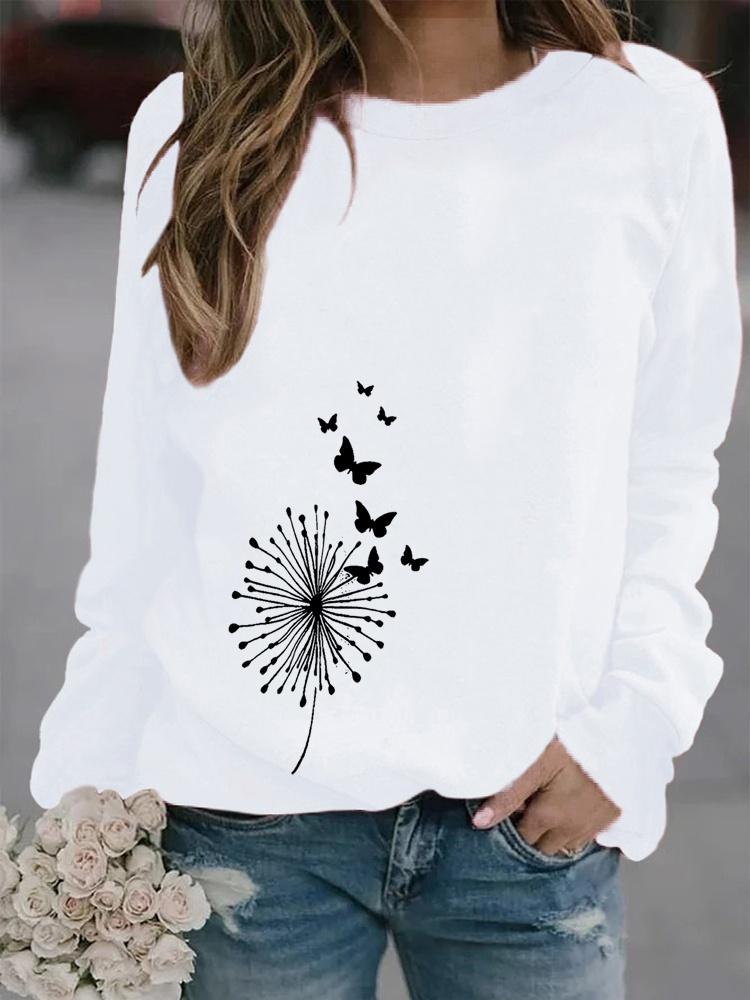 Winter Damen Löwenzahn bedrucktes Rundhals T-Shirt Plus Size Casual Langarm Tops Bequemes Sweatshirt M weiß Winter Damen Löwenzahn bedrucktes Rundhals T-Shirt Plus Size Casual Langarm Tops Bequemes Sweatshirt M weiß von Joom DACH