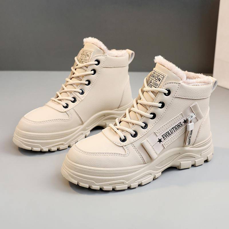 Winter Damen Schuhe 2024 Lace Up Frauen Turnschuhe Schnee Stiefeletten Wasserdicht Warm Plattform Botas Frau Schuhe 39 von Joom DACH