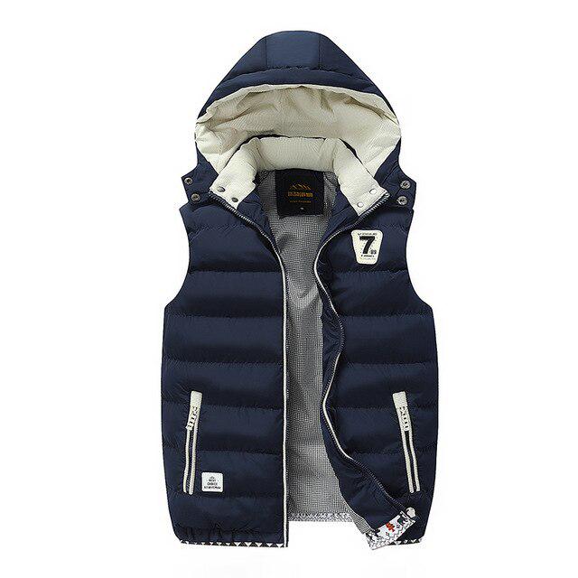 Winter Daunenweste Herren Casual Weste Herren Ärmellose Jacke Plus Größe 5xl Warme Herren Weste Mäntel XL von Joom DACH