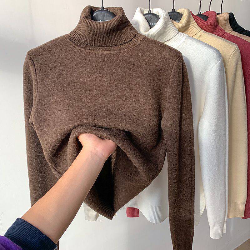 Winter Dicke Rollkragenpullover Frauen Casual Mode Plüsch Pullover Frauen Weiche Warme Jumper Vintage Strickwaren Tops 29173 One Size kaffeebraun Winter Dicke Rollkragenpullover Frauen Casual Mode Plüsch Pullover Frauen Weiche Warme Jumper Vintage Strickwaren Tops 29173 One Size kaffeebraun von Joom DACH