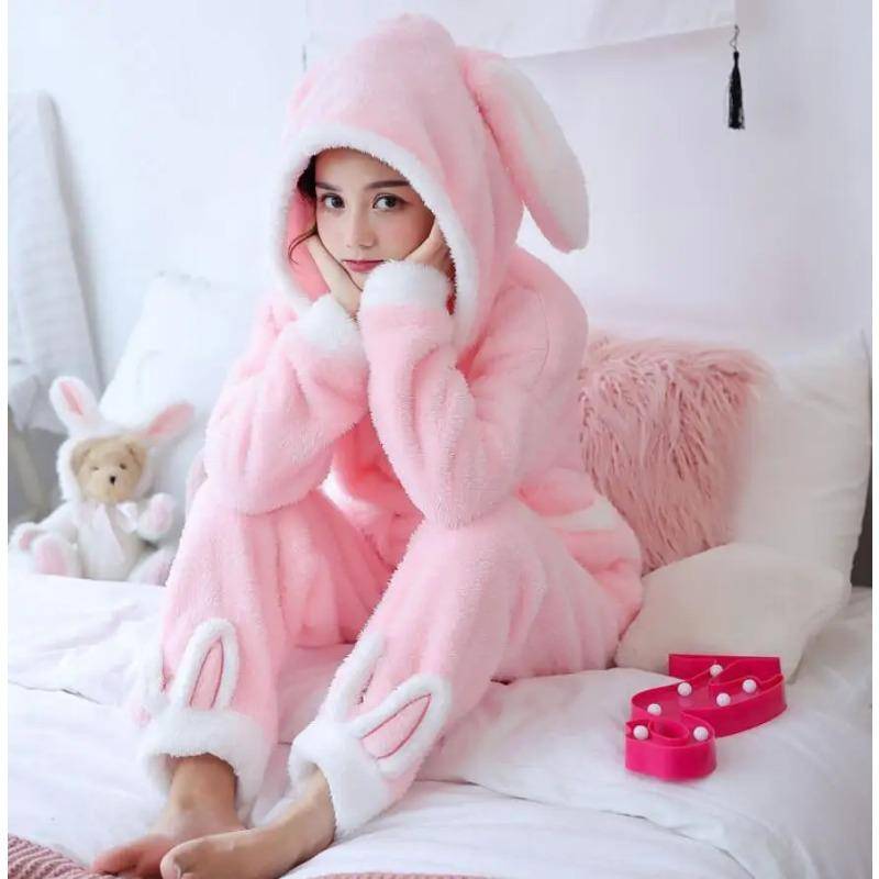 Winter Dicke Warme Flanell Pyjamas Sets für Frauen Nachtwäsche Hause Kleidung Pyjama Home Wear Pyjamas Set M von Joom DACH