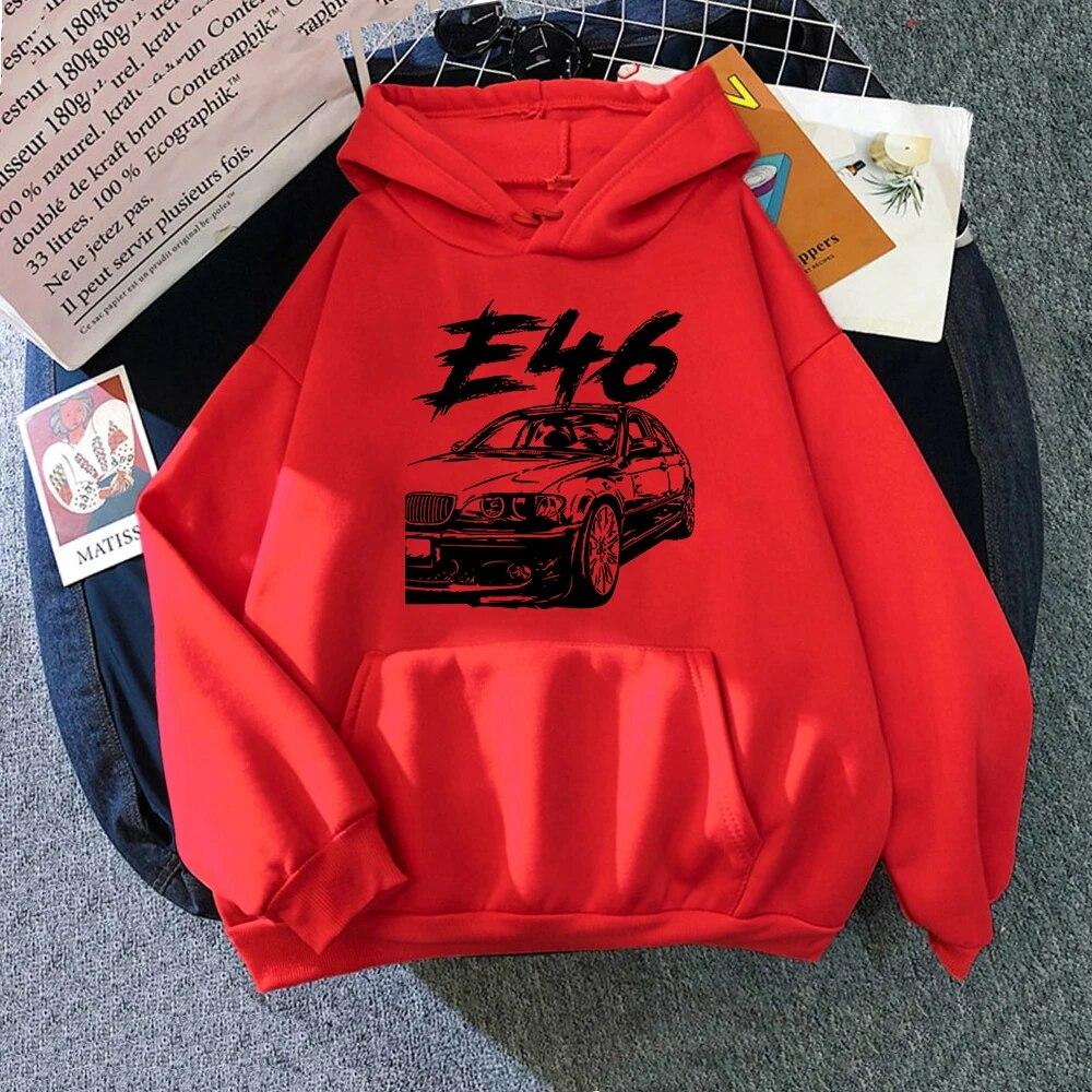 Winter E46 Auto Hoodies Frühling Herbst Frauen Tops Ästhetische Kleidung Mode Männer Sweatshirt Grafik Hoodie L von Joom DACH