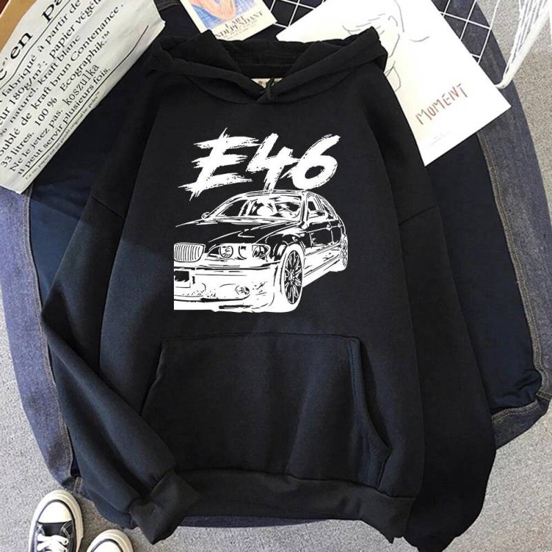 Winter E46 Auto Hoodies Frühling Herbst Frauen Tops Ästhetische Kleidung Mode Männer Sweatshirt Grafik Hoodie M von Joom DACH