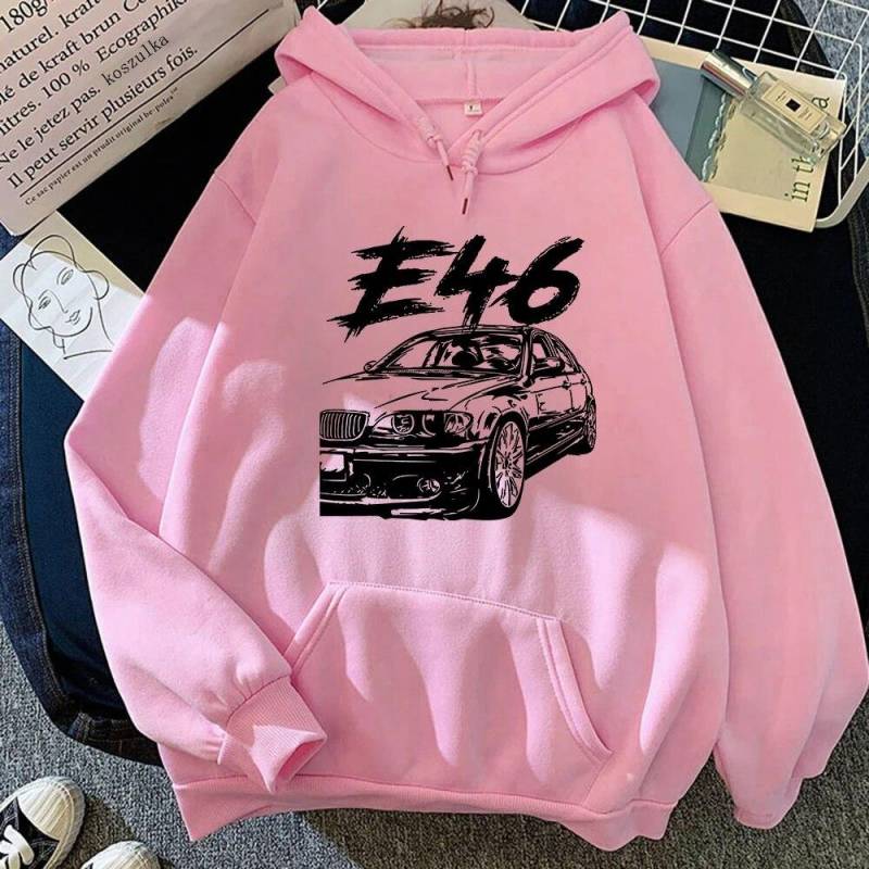 Winter E46 Auto Hoodies Frühling Herbst Frauen Tops Ästhetische Kleidung Mode Männer Sweatshirt Grafik Hoodie M von Joom DACH