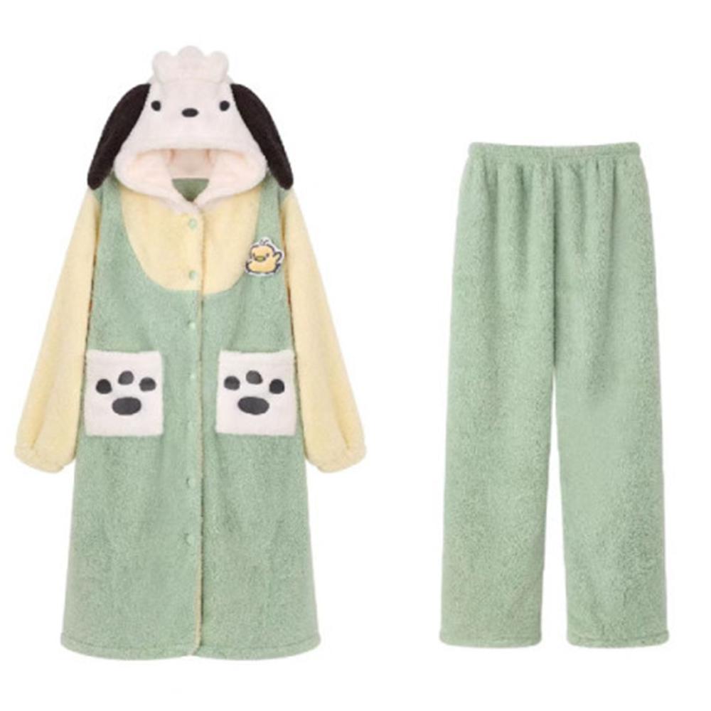 Winter Frauen Cosplay Pyjamas Lustige Anime Warme Nachtwäsche Lange Robe Sets Flanell Schlaf Kleid Dickes Nacht Kleid Nachthemd Pijama M von Joom DACH