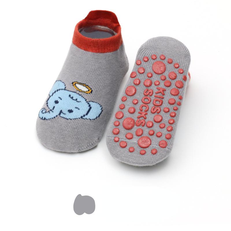 Winter Frühling Anti Slip Baby Socken Niedlichen Cartoon Tier Brief Drucken Kleinkind Kinder Boden Socken Gummi Sohlen Baby Junge Mädchen socken L von Joom DACH