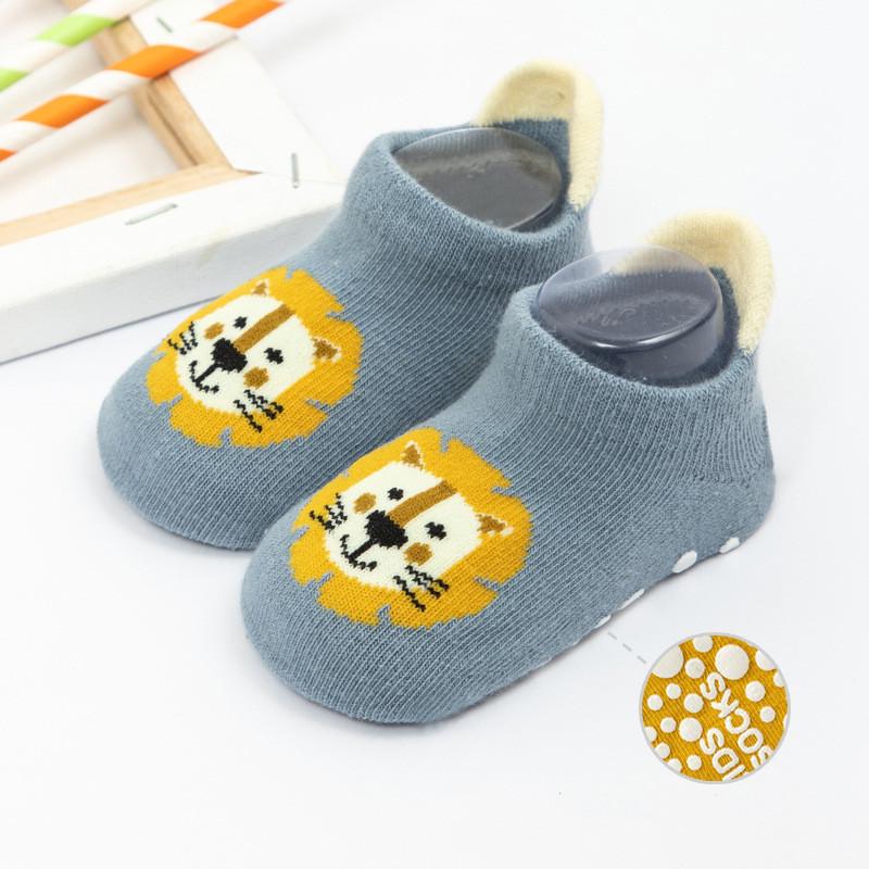 Winter Frühling Anti Slip Baby Socken Niedlichen Cartoon Tier Brief Drucken Kleinkind Kinder Boden Socken Gummi Sohlen Baby Junge Mädchen socken M von Joom DACH
