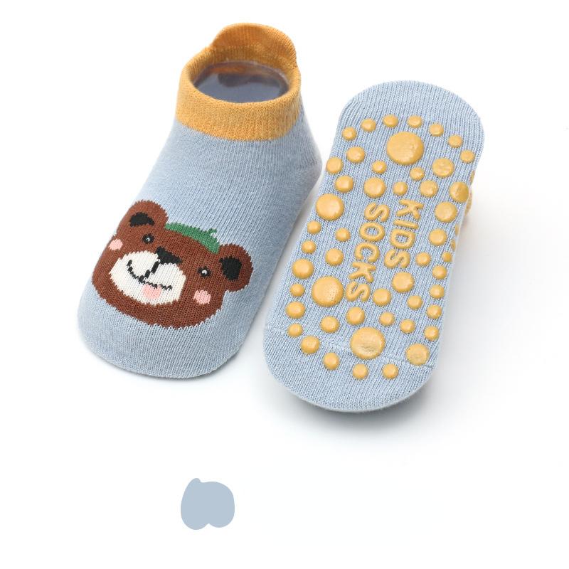 Winter Frühling Anti Slip Baby Socken Niedlichen Cartoon Tier Brief Drucken Kleinkind Kinder Boden Socken Gummi Sohlen Baby Junge Mädchen socken S von Joom DACH