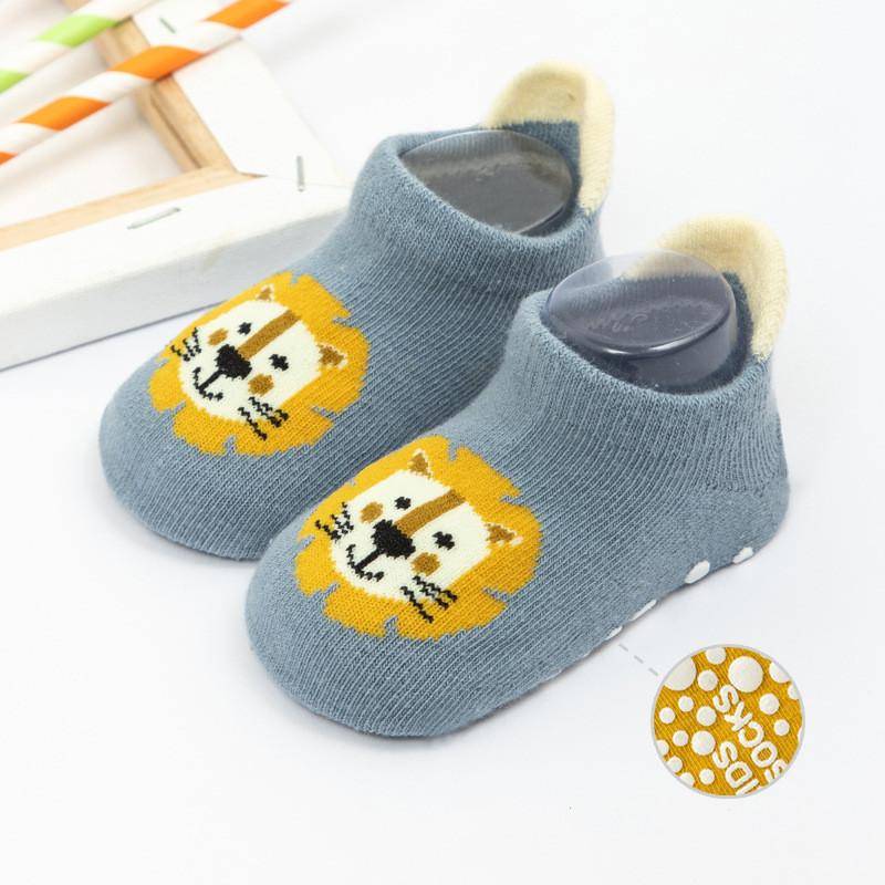 Winter Frühling Anti Slip Baby Socken Niedlichen Cartoon Tier Brief Drucken Kleinkind Kinder Boden Socken Gummi Sohlen Baby Junge Mädchen socken S von Joom DACH