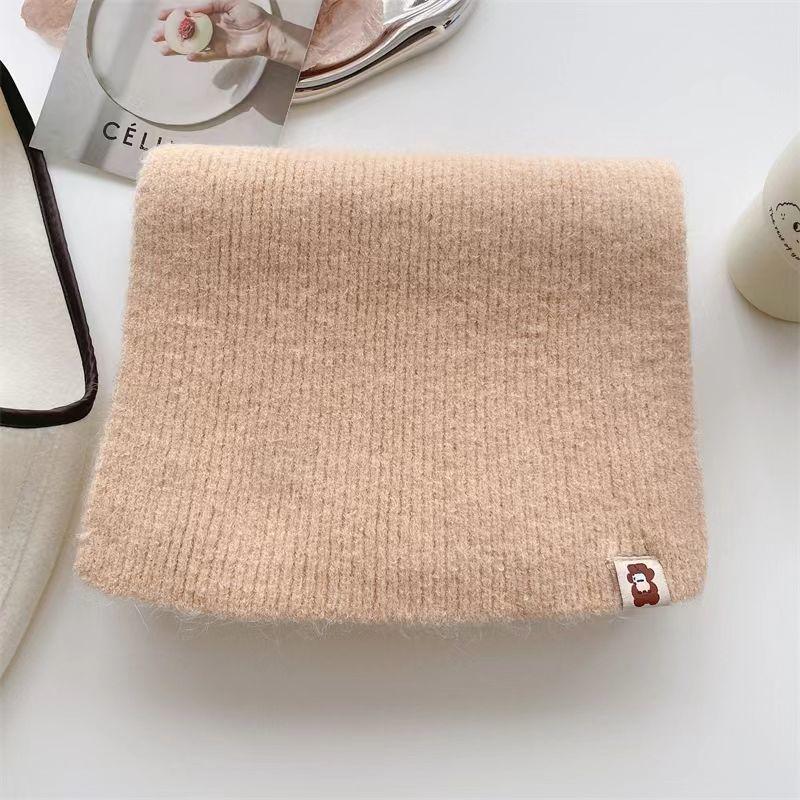 Winter Gestrickte Schal Frauen Dicke Warme Schals Hand Made Schals Ins Einfarbig von Joom DACH