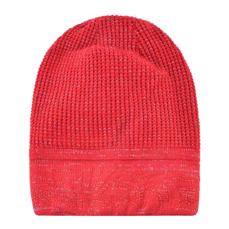 Winter Gestrickte Wolle Beanie Hüte Damen Mode Strass Skullies Beanies Frauen Glanz Futter Hüte 55-58CM rot von Joom DACH
