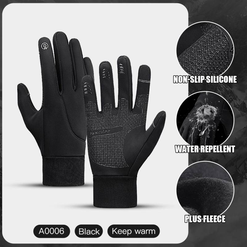 Winter Handschuhe Männer Radfahren Fahrrad Frauen Thermische Fleece Kalten Wind Wasserdichte Touchscreen Fahrrad Warme Outdoor Laufen Skifahren Handschuh XL von Joom DACH
