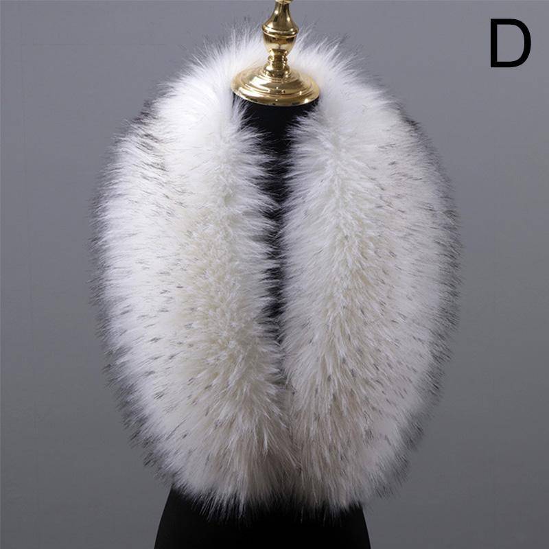 Winter Große Faux Fuchs Pelz Kragen Gefälschte Pelz Mantel Schals Luxus Frauen Männer Jacken Kapuze Schal Decor Weibliche Hals Kragen wraps 80cm von Joom DACH