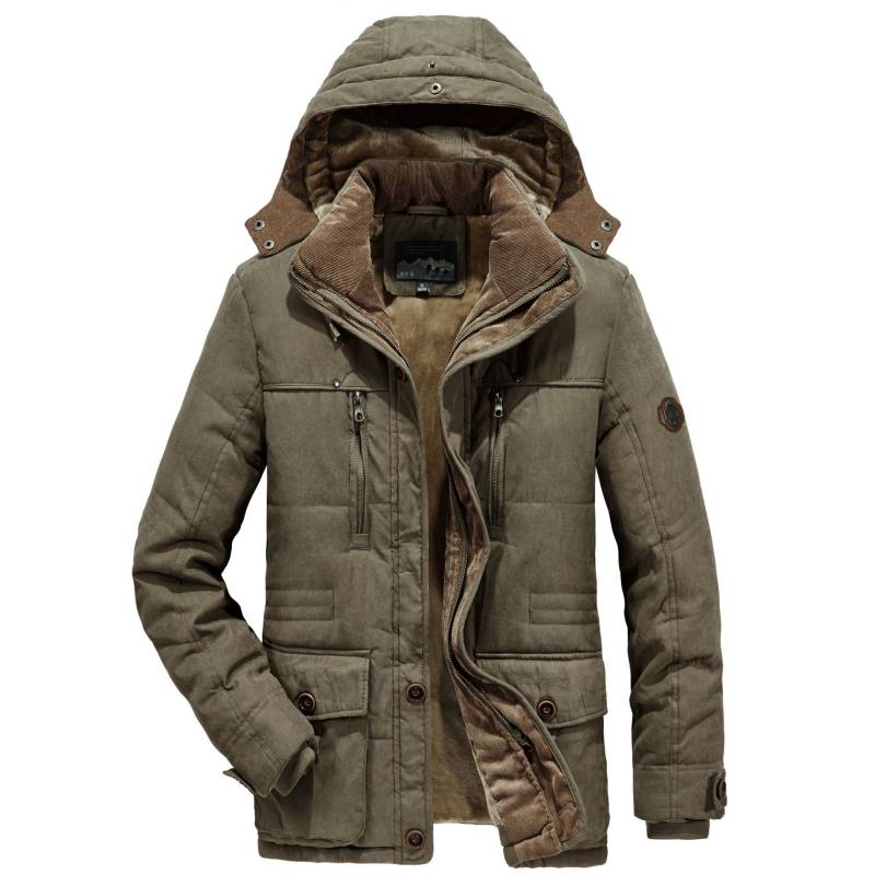 Winter Große Größe Baumwolle gefütterte Jacke männer Baumwolle gefütterte Jacke mit Fleece und Dicker Jacke 6XL von Joom DACH