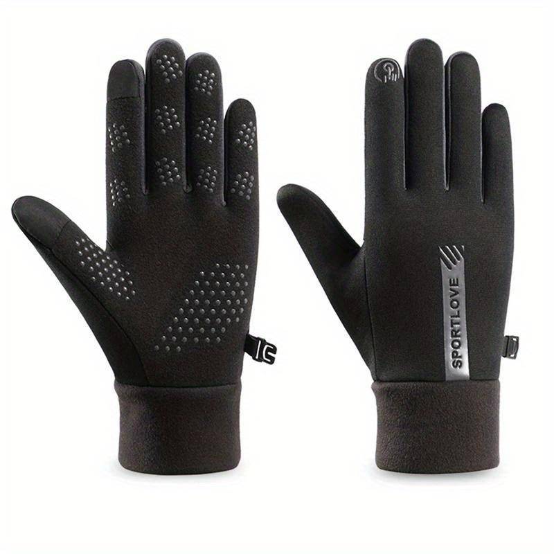 Winter Handschuhe Frauen Radfahren Fahrrad Thermische Fleece Kalt Widerstand Wind Wasserdichte Fahrrad Warme Laufen Outdoor Skifahren Fäustlinge von Joom DACH