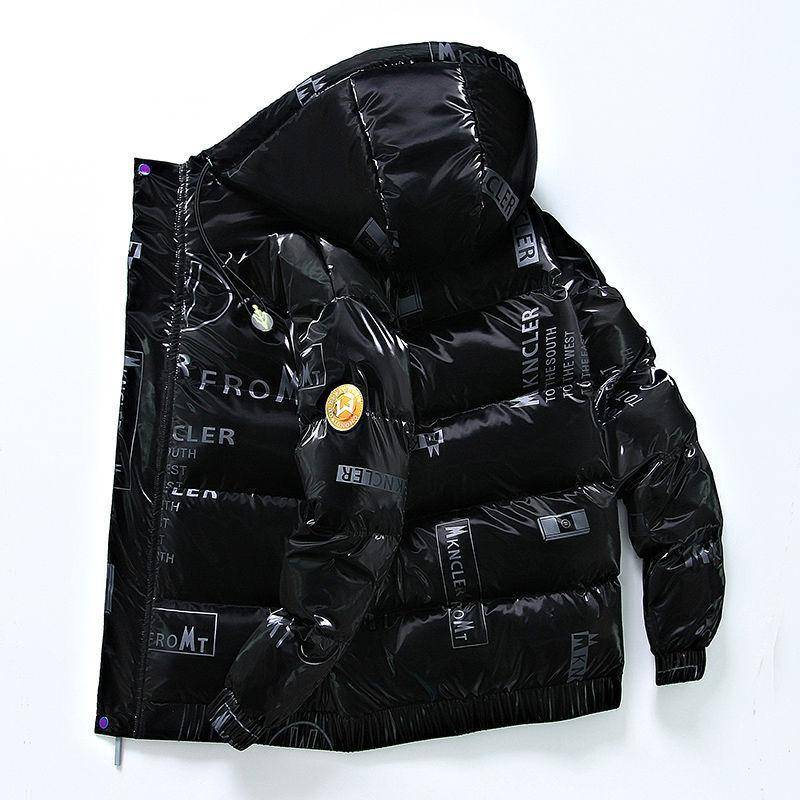 Winter Herren Jacke Streetwear Herren Mäntel Daunen Jugend Kapuze Windschutz Warm Verdicken Parkas Outwear L schwarz von Joom DACH