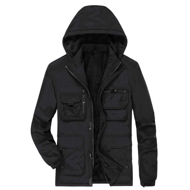 Winter Herren Multi-Taschen Freizeit Reisebekleidung Herren Freizeit Übergröße Angeljacke Journalist Baumwollkleidung 4XL von Joom DACH
