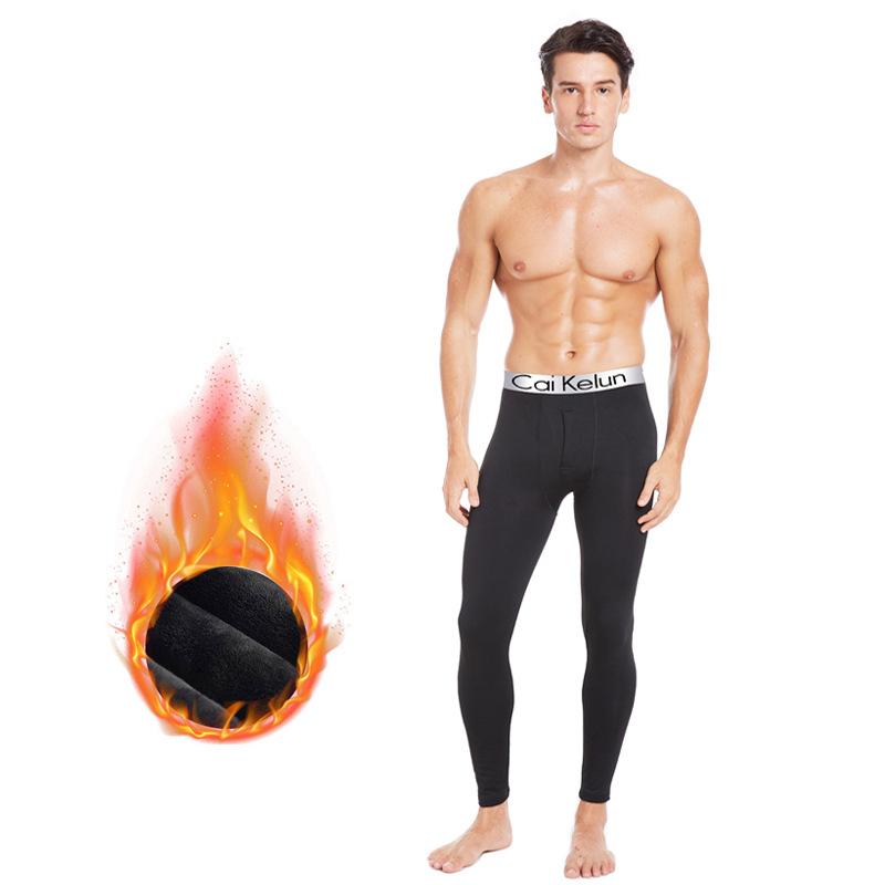 Winter Herren Thermo-Unterwäsche Lange Unterhosen Warme Unterwäsche Männlich Outdoor Thermals XXL schwarz von Joom DACH
