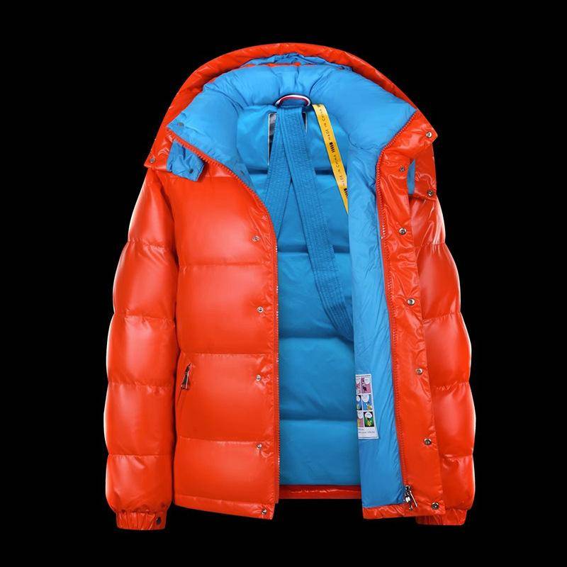 Winter Herren Warme Mäntel Kurze Daunenjacke Warme Mäntel Helle Kapuzen Warme Pufferjacke XXL orange von Joom DACH