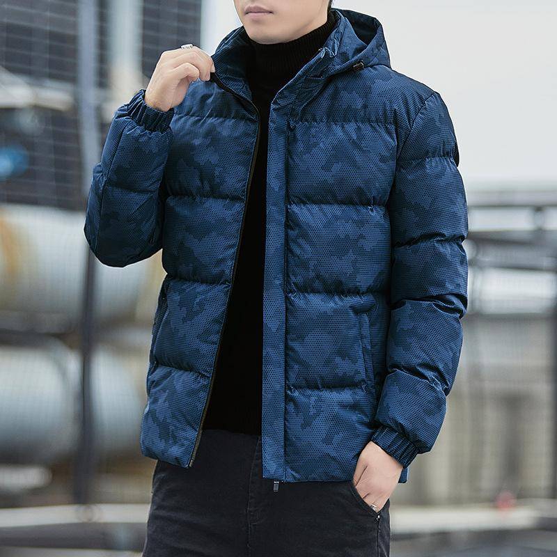 Winter Herren Wattierter Mantel Dicker Lockerer Trend Großformatiger Wattierter Mantel Herren Wattierter Mantel Mit Kapuze Große Wattierte Jacke Winter Wasserdichter Mantel 5XL von Joom DACH