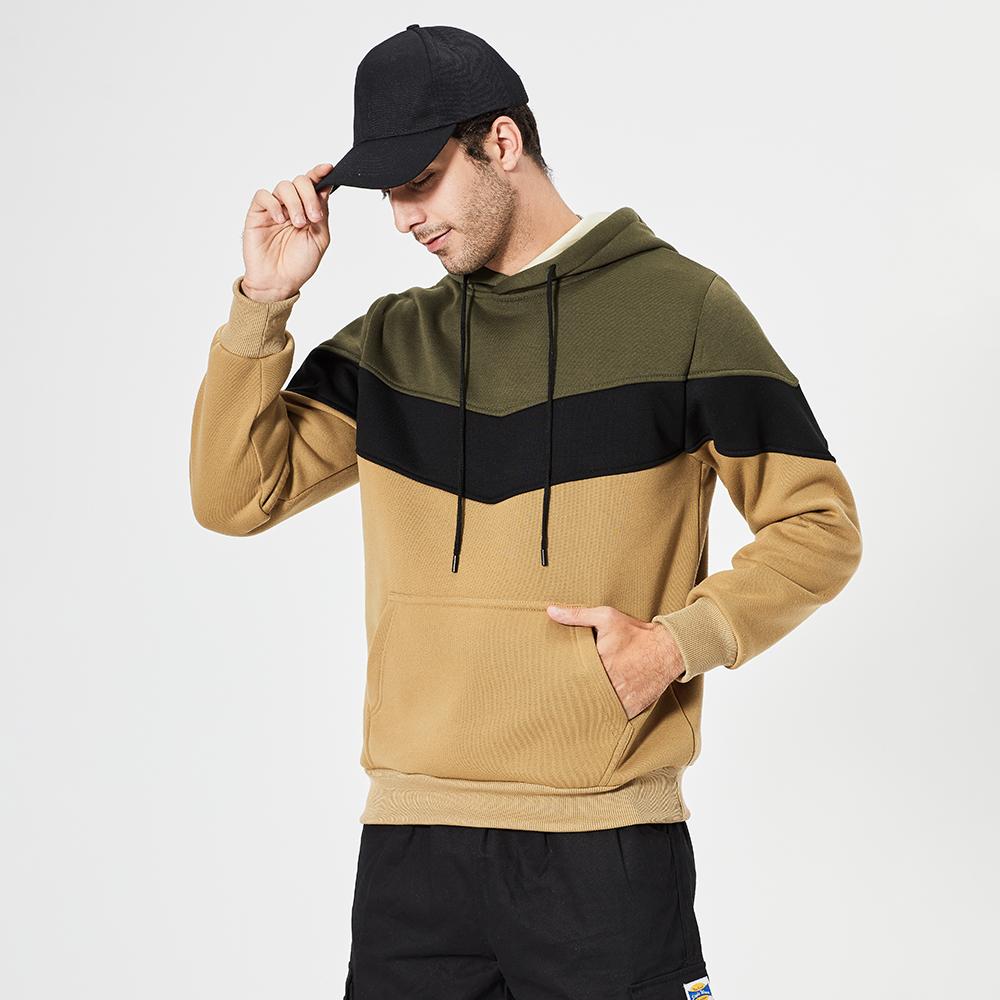 Winter Hoodie Sweatshirt Streetwear Männer Mit Kapuze Sweatshirts Patchwork Hoodie Männer Fleece Hoodies Harajuku Tops M von Joom DACH