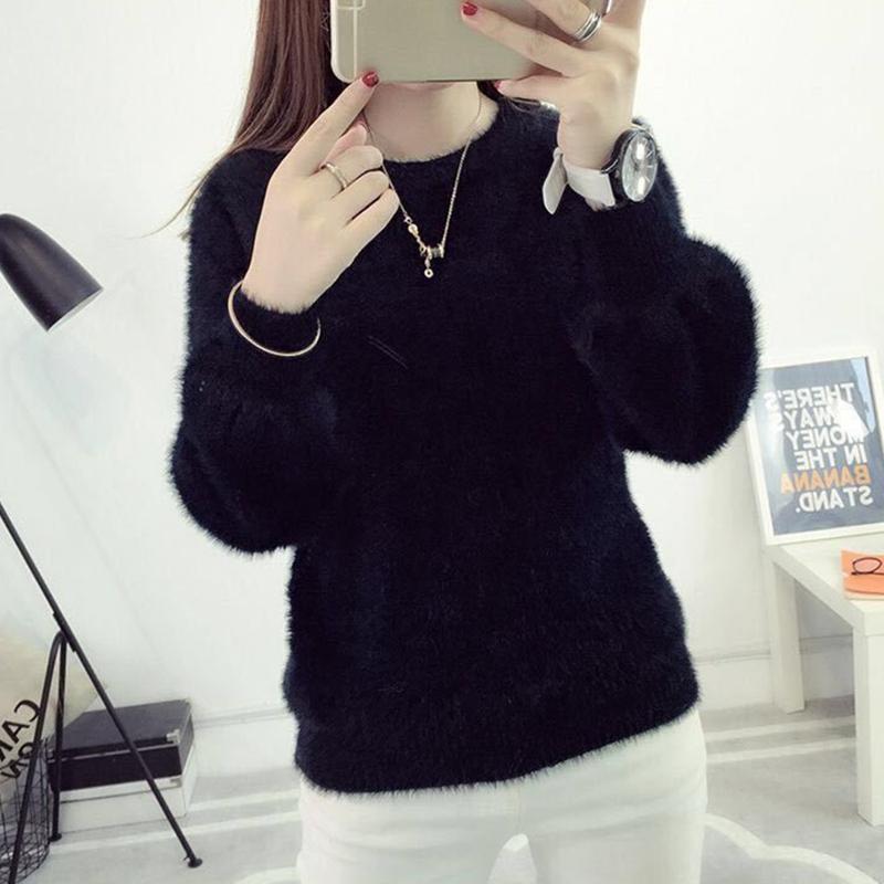 Winter Imitieren Nerz Wolle Fleecing Weibliche Oansatz Lange Puff Sleeve Elastische Beiläufige Pullover Frauen Gestrickte Tops Pullover Solide one size Winter Imitieren Nerz Wolle Fleecing Weibliche Oansatz Lange Puff Sleeve Elastische Beiläufige Pullover Frauen Gestrickte Tops Pullover Solide one size von Joom DACH