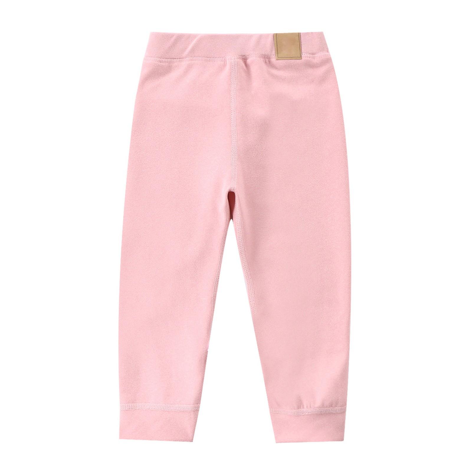 Winter Jungen und Mädchen Einzelhose Warme Hose Dicke Hose Leggings 90 rosa von Joom DACH