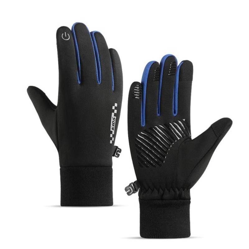 Winter Kinder Fahrradhandschuhe Fahrrad Sport Fäustlinge Herbst Winter M blau von Joom DACH