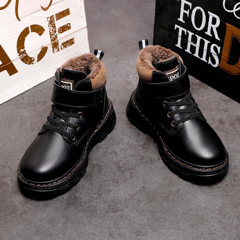 Winter Kinder Plus Samt Warme Stiefel Kinder Baumwolle Schuhe Jungen Schnee Stiefel 35 von Joom DACH