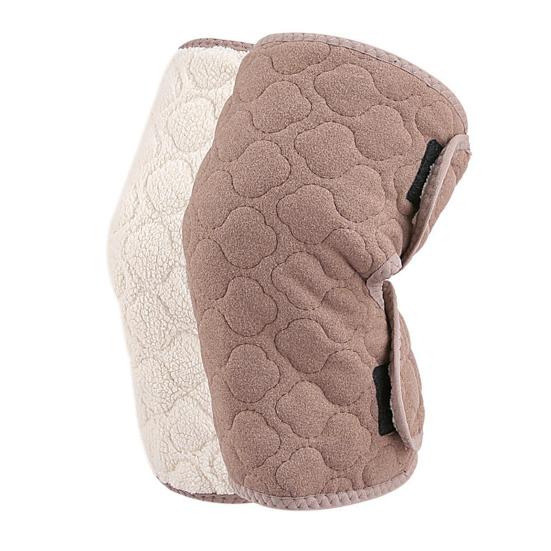 Winter-Kniewärmer, dickes Fleece-gefüttertes Knieorthese, warmes Thermo-Kniestützpolster, Kompressionsmanschette B kamelfarben von Joom DACH
