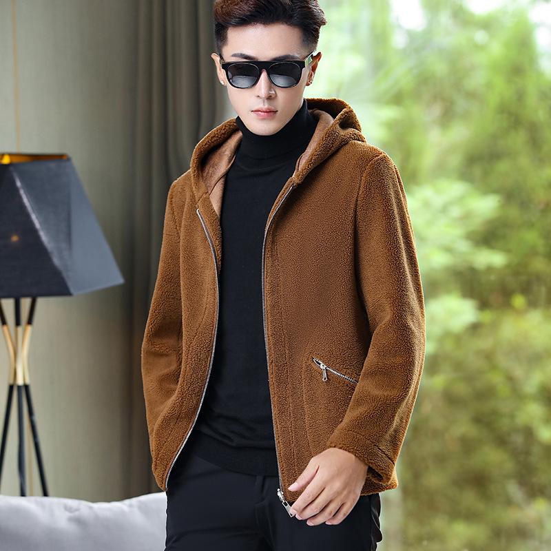 Winter Locker Kapuzenjacke Lässig Beidseitig Herrenjacke Jacke Koreanische Version Beidseitige Plus Fleecejacke Jacke Herren 5XL von Joom DACH