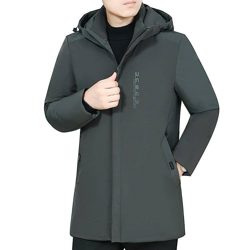 Winter Männer Casual Verdicken Baumwolle Jacke Mit Kapuze Outwear Winddicht Warme Mantel XL von Joom DACH