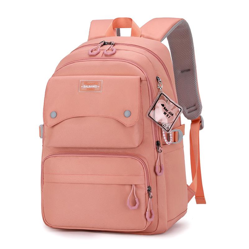 Winter Mode Kinder Rucksack Mittelschule Mädchen Schultasche Große Kapazität Grundschüler Rucksack für Klasse 3 5 6 7 rosa-orange von Joom DACH