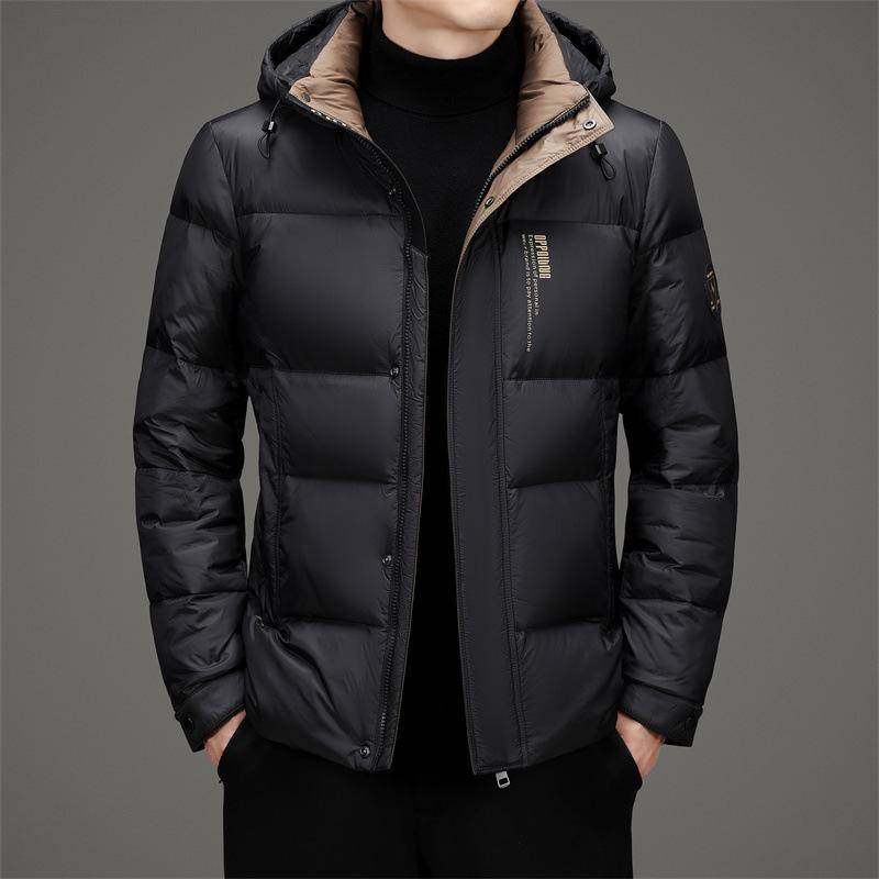 Winter Neue Herren Daunenjacke Verdickte Kurze Kapuze Kältefeste und Warme Outdoor Herrenjacke Daunenjacke M von Joom DACH