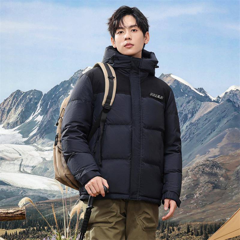 Winter Neue Kapuzen-Daunenjacke Herren Verdickte Kurze Jugend-Daunenjacke Outdoor Warme Daunenjacke 4XL blau von Joom DACH