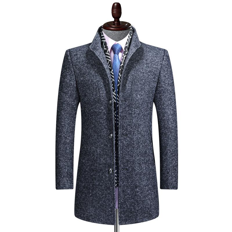 Winter Neue Mantel Herren Verdickt Mittleren und Langen Schal Kragen Herren Mantel L von Joom DACH