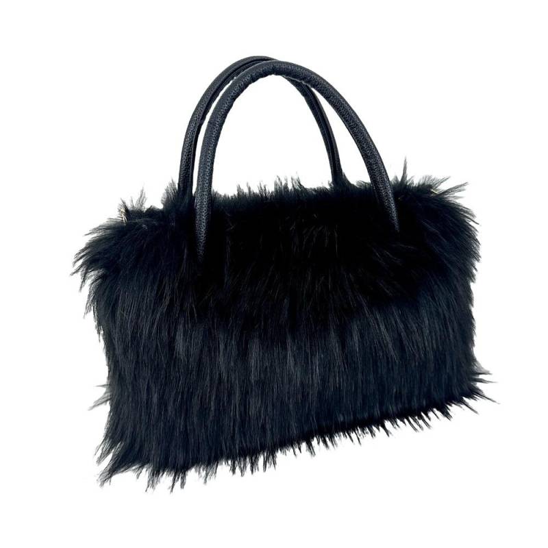 Winter Neue Plüsch Damen Tragetaschen Mode Imitation Waschbärfell Horizontale Quadratische Handtasche Weich Bequem Tragbar Schulter Umhängetasche für Damen schwarz Winter Neue Plüsch Damen Tragetaschen Mode Imitation Waschbärfell Horizontale Quadratische Handtasche Weich Bequem Tragbar Schulter Umhängetasche für Damen schwarz von Joom DACH