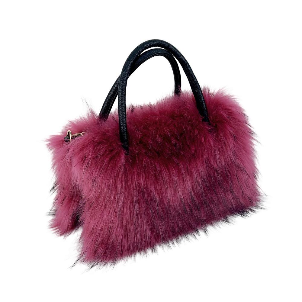 Winter Neue Plüsch Damen Tragetaschen Mode Imitation Waschbärfell Horizontale Quadratische Handtasche Weich Bequem Tragbar Schulter Umhängetasche für Damen bordeaux Winter Neue Plüsch Damen Tragetaschen Mode Imitation Waschbärfell Horizontale Quadratische Handtasche Weich Bequem Tragbar Schulter Umhängetasche für Damen bordeaux von Joom DACH