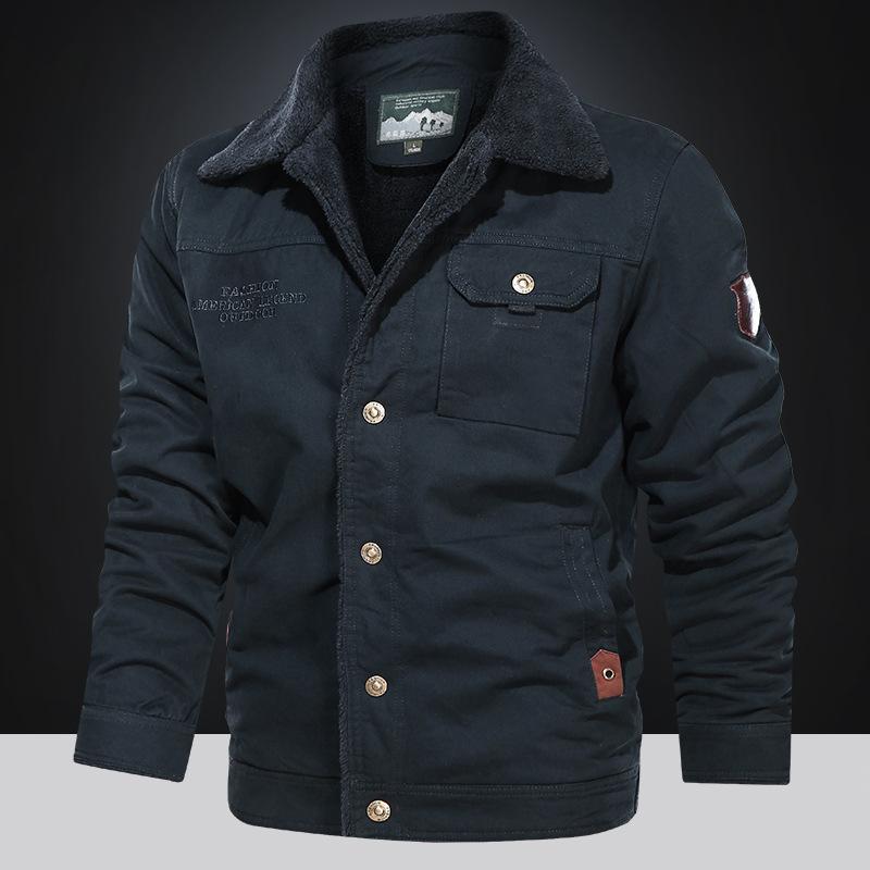 Winter Neuer Herren Lammwollmantel Overall Baumwollgepolsterte Jacke Jung und Mittelalt Übergröße Kapuze mit Wolle Gepolsterte Jacke 5XL von Joom DACH