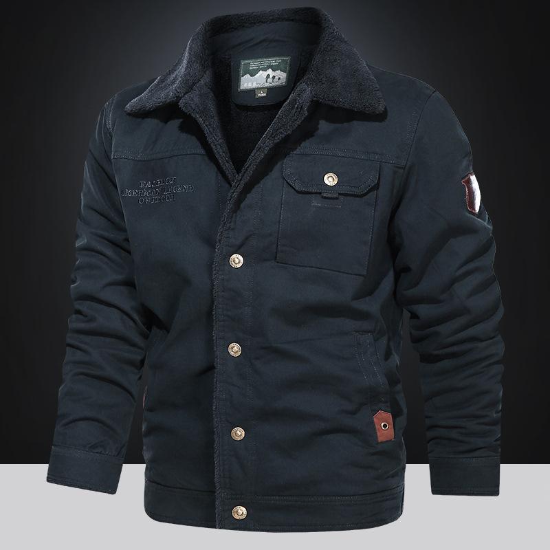 Winter Neuer Herren Lammwollmantel Overall Baumwollgepolsterte Jacke Jung und Mittelalt Übergröße Kapuze mit Wolle Gepolsterte Jacke 5XL von Joom DACH