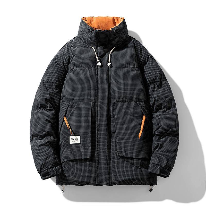 Winter Parkas Männer 8XL 9XL Plus Größe Dick Gepolsterte Jacke Mantel Mode Lässig Fracht Plaid Parkas Männlich Große Größe 8XL 9XL 6XL schwarz von Joom DACH